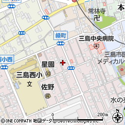 静岡県三島市緑町5-11周辺の地図