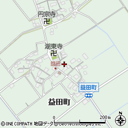 滋賀県近江八幡市益田町278周辺の地図