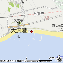 新勝浦市漁協大沢支所周辺の地図