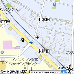 愛知県弥富市鯏浦町上本田39周辺の地図