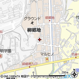 静岡県三島市柳郷地周辺の地図