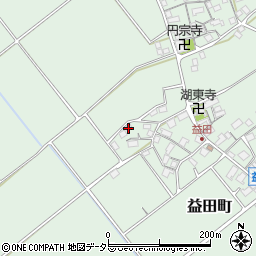 滋賀県近江八幡市益田町204周辺の地図