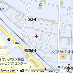愛知県弥富市鯏浦町上本田30-6周辺の地図