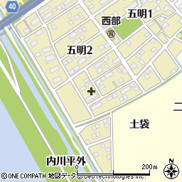 愛知県弥富市五明2丁目117周辺の地図