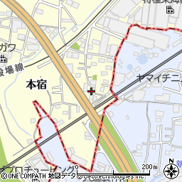 静岡県駿東郡長泉町本宿640周辺の地図