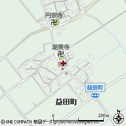 滋賀県近江八幡市益田町237周辺の地図