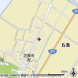 滋賀県野洲市五条312周辺の地図