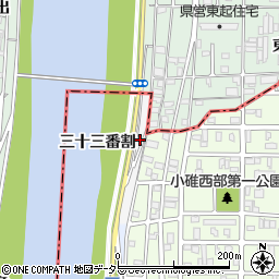 愛知県名古屋市港区小碓町三十三番割周辺の地図