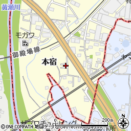 静岡県駿東郡長泉町本宿681-1周辺の地図