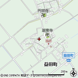 滋賀県近江八幡市益田町231周辺の地図