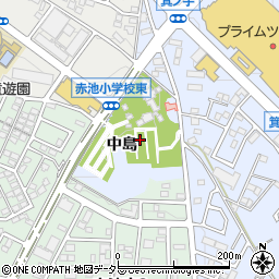 愛知県日進市赤池町（中島）周辺の地図