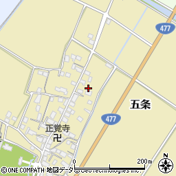 滋賀県野洲市五条317周辺の地図