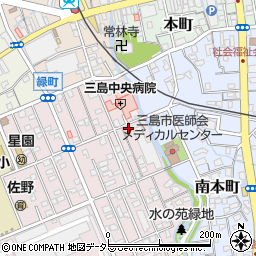 静岡県三島市緑町17-4周辺の地図
