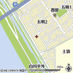 愛知県弥富市五明2丁目101周辺の地図