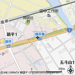 愛知県弥富市六條町大山上鍋周辺の地図