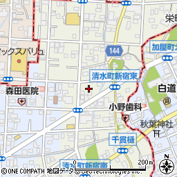 静岡県駿東郡清水町新宿周辺の地図
