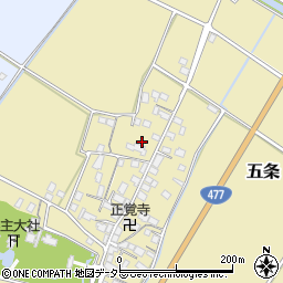 滋賀県野洲市五条349周辺の地図