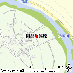 京都府南丹市園部町熊原周辺の地図