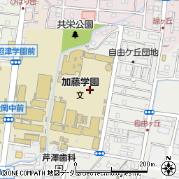 加藤学園幼稚園周辺の地図