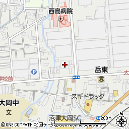 不二運輸大岡倉庫周辺の地図