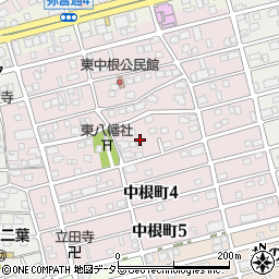 愛知県名古屋市瑞穂区中根町周辺の地図