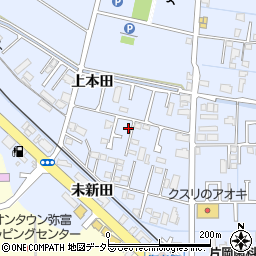 愛知県弥富市鯏浦町上本田27周辺の地図