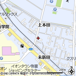 愛知県弥富市鯏浦町上本田41周辺の地図