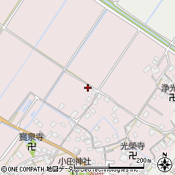 滋賀県近江八幡市小田町周辺の地図
