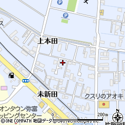 愛知県弥富市鯏浦町上本田30-2周辺の地図