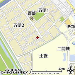 愛知県弥富市五明2丁目148周辺の地図