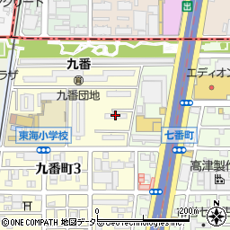 中駒九番団地５号棟周辺の地図