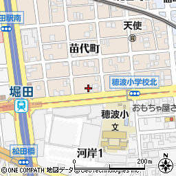 愛知県名古屋市瑞穂区苗代町27周辺の地図