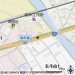 愛知県弥富市六條町五斗山上鍋周辺の地図