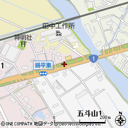 愛知県弥富市六條町（五斗山上鍋）周辺の地図