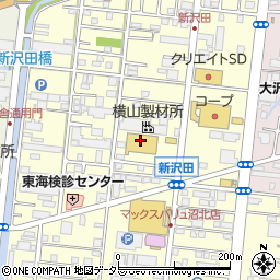 ウエルシア薬局沼津新沢田店周辺の地図