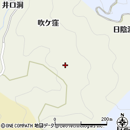 愛知県豊田市有洞町（吹ケ窪）周辺の地図