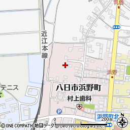 滋賀県東近江市八日市浜野町7周辺の地図