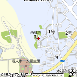 京都府南丹市園部町内林町周辺の地図