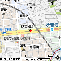 愛知県名古屋市瑞穂区妙音通2丁目周辺の地図