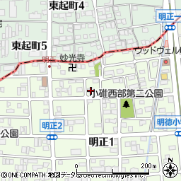 愛知県名古屋市港区明正1丁目134周辺の地図