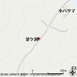 愛知県豊田市東大島町（釜ケ洞）周辺の地図