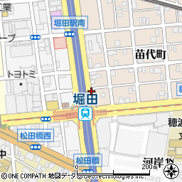 地下鉄　名城線堀田駅周辺の地図
