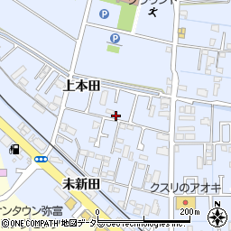 愛知県弥富市鯏浦町上本田52周辺の地図