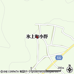 兵庫県丹波市氷上町小野周辺の地図