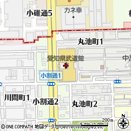 愛知県武道館周辺の地図