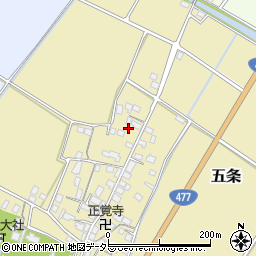 滋賀県野洲市五条328周辺の地図