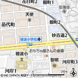 愛知県名古屋市瑞穂区苗代町29周辺の地図