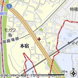 静岡県駿東郡長泉町本宿672-1周辺の地図