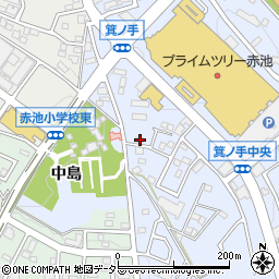愛知県日進市赤池町箕ノ手2-587周辺の地図