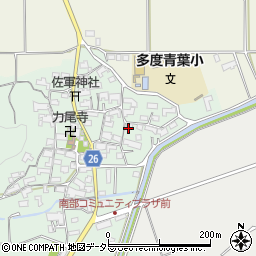 三重県桑名市多度町力尾周辺の地図